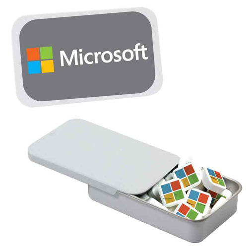 Slider Tin of Printed Mints