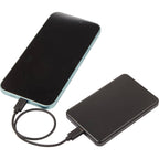 Slim Aluminum Magnetic Power Bank, 5,000 mAh Laser Engraving - Black - Detail 5