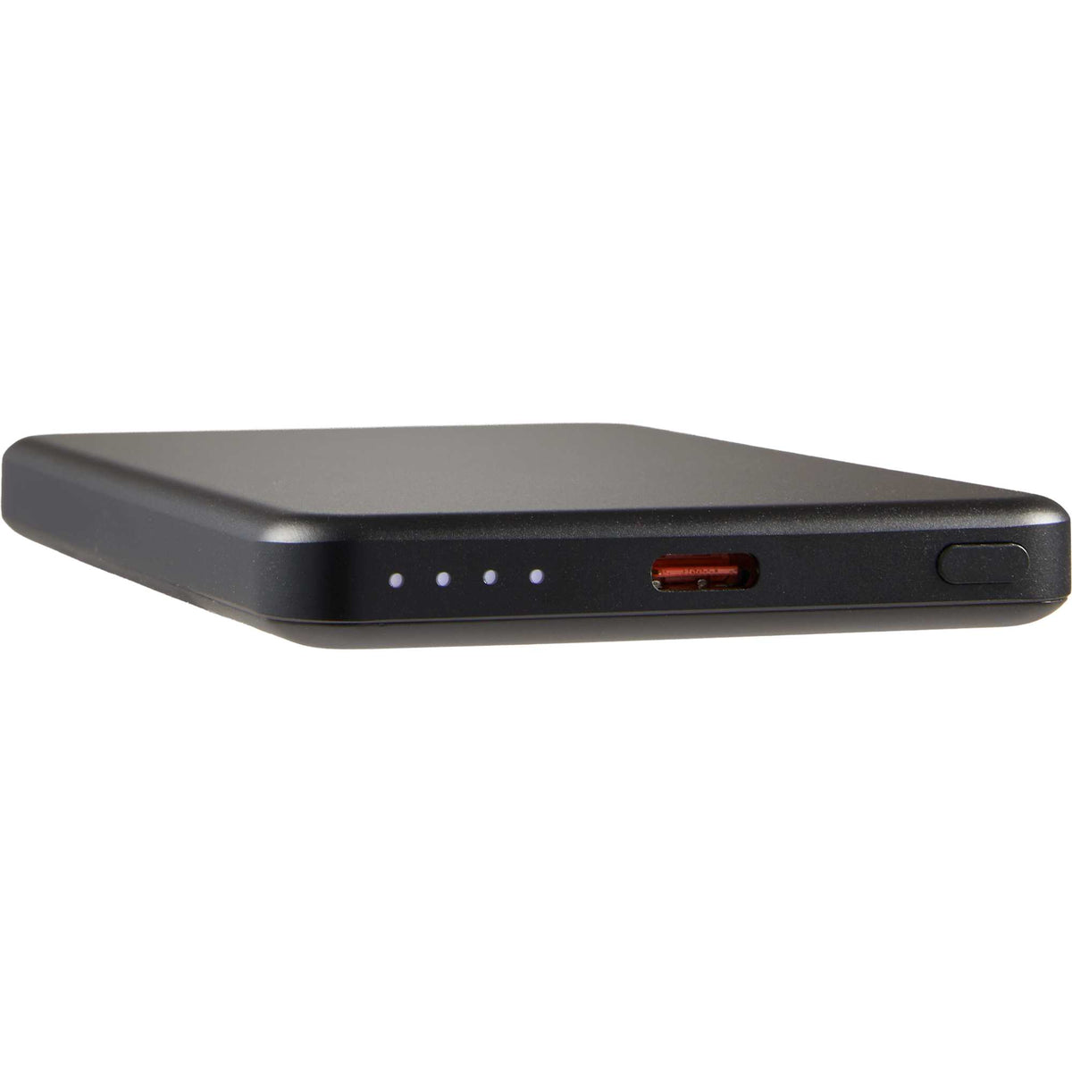Slim Aluminum Magnetic Power Bank, 5,000 mAh Laser Engraving - Black - Detail 6