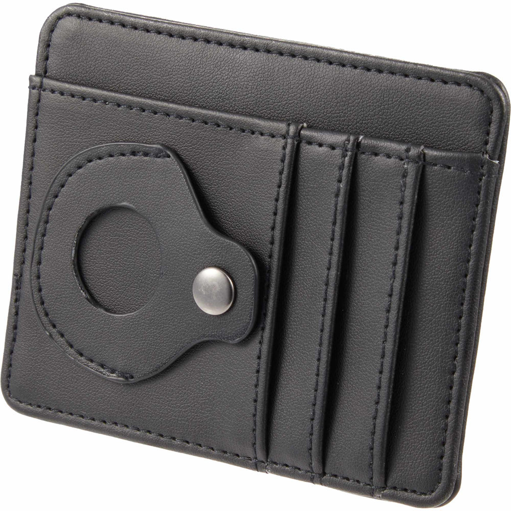 Slim Card Wallet with AirTag Holder - Black - Detail