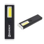 Slim Clip COB Flashlight, Rechargeable - White - Silk Screen
