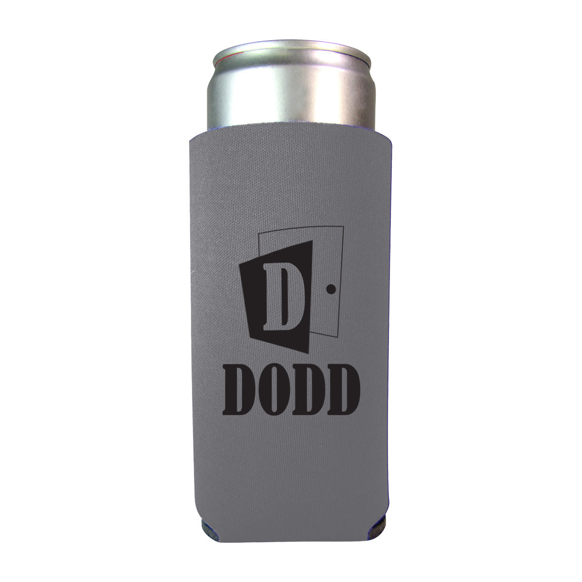 Slim Fit Kan-Tastic Can Cooler, 12 oz - Gray - Silk Screen