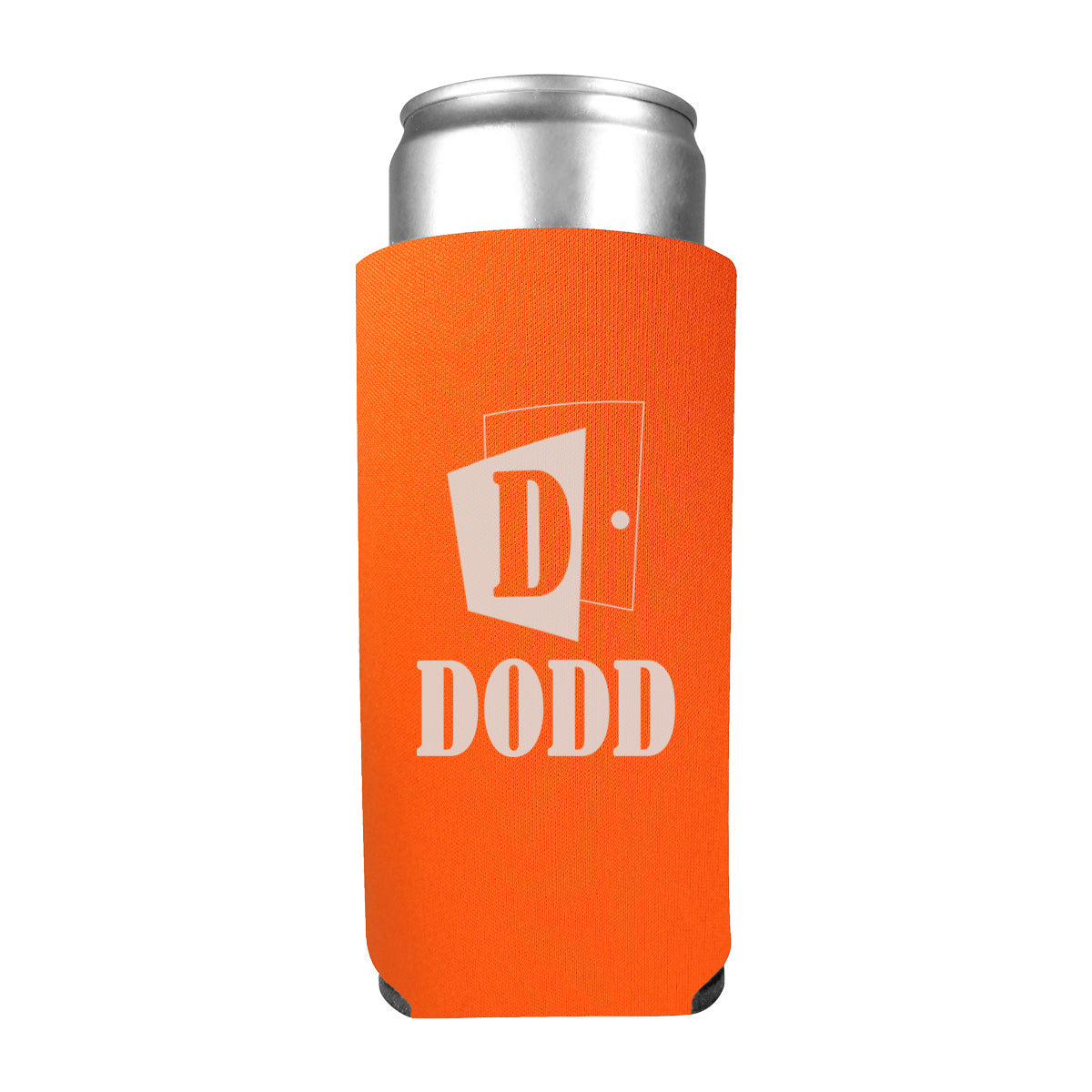 Slim Fit Kan-Tastic Can Cooler, 12 oz - Orange - Silk Screen