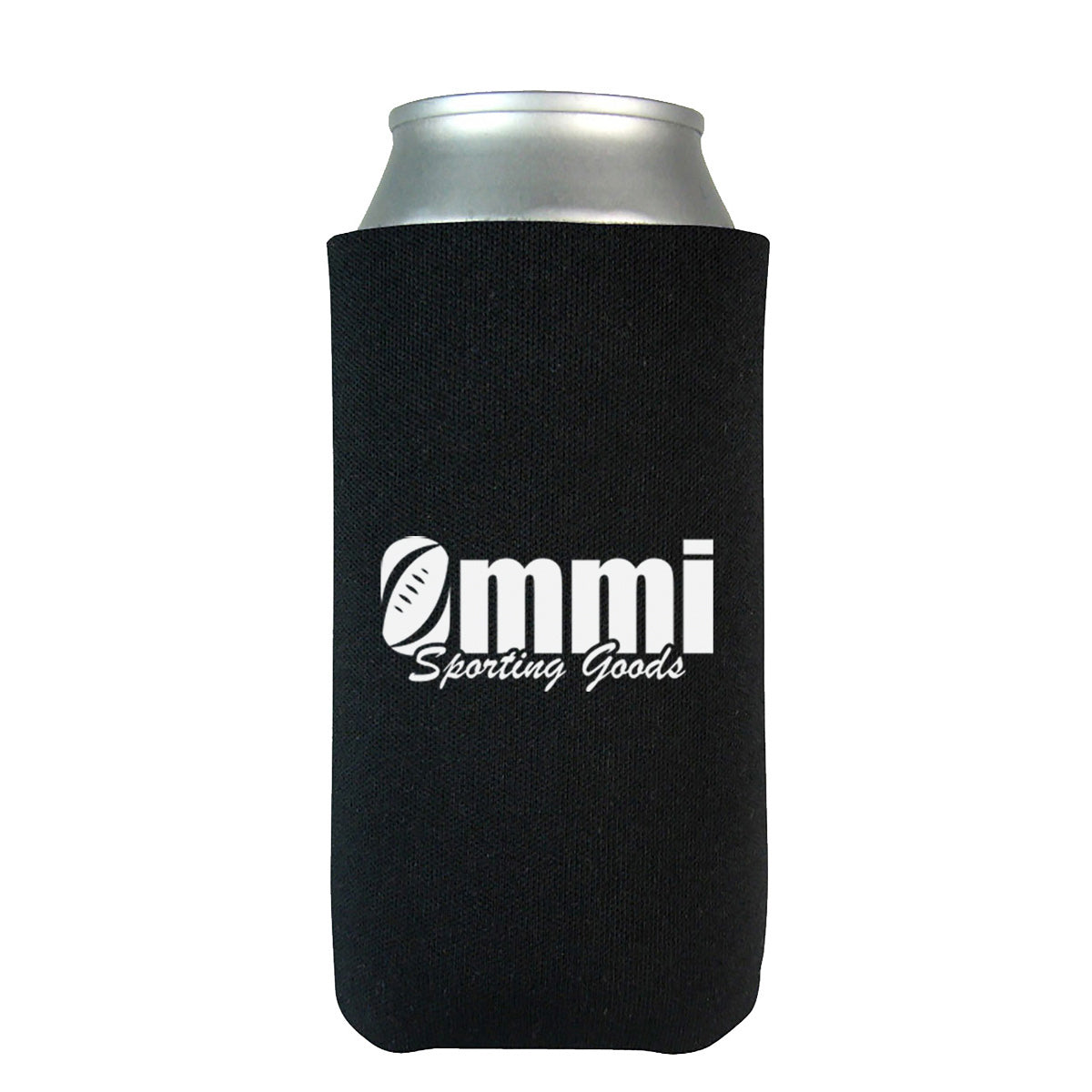 Slim Kan-Tastic Can Cooler, 8 oz - Black - Silk Screen