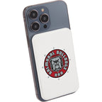 Slim Magnetic Power Bank with LED Indicators, 4,000 mAh Full Color - White - Detail