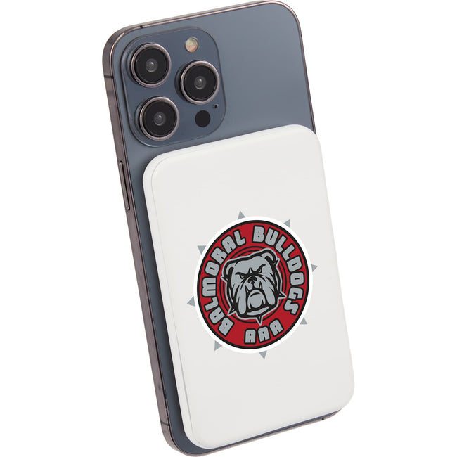 Slim Magnetic Power Bank with LED Indicators, 4,000 mAh Full Color