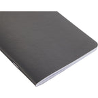 Slim Stapled Pocket Notebook with Recycled Cover, 4 x 6 Inches - Black - Detail