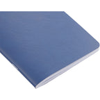 Slim Stapled Pocket Notebook with Recycled Cover, 4 x 6 Inches - Blue - Detail