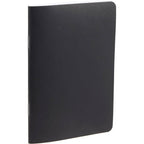 Slim Stapled Pocket Notebook with Recycled Cover, 4 x 6 Inches Debossing - Black - Right Angle