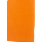 Slim Stapled Pocket Notebook with Recycled Cover, 4 x 6 Inches Debossing - Orange - Back