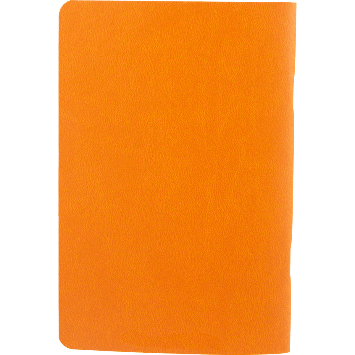 Slim Stapled Pocket Notebook with Recycled Cover, 4 x 6 Inches Debossing - Orange - Back