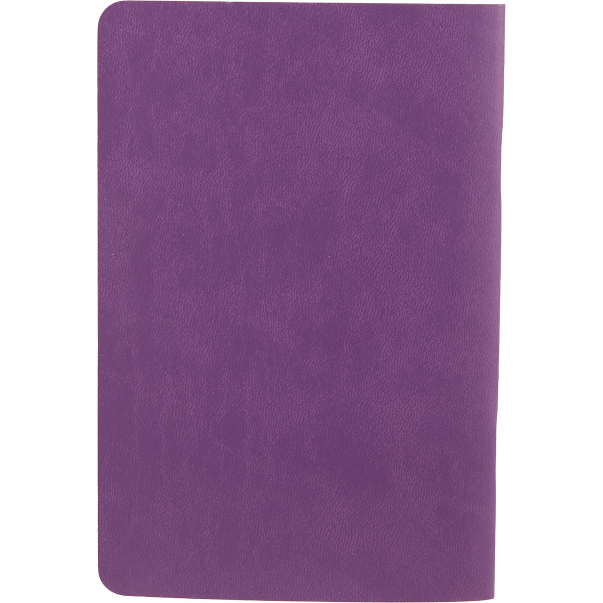 Slim Stapled Pocket Notebook with Recycled Cover, 4 x 6 Inches - Purple - Back