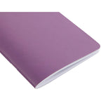 Slim Stapled Pocket Notebook with Recycled Cover, 4 x 6 Inches - Purple - Detail