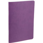 Slim Stapled Pocket Notebook with Recycled Cover, 4 x 6 Inches - Purple - Right Angle