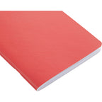 Slim Stapled Pocket Notebook with Recycled Cover, 4 x 6 Inches - Red - Detail