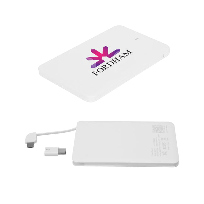 Slim Three-Way Power Bank, 2,500 mAh