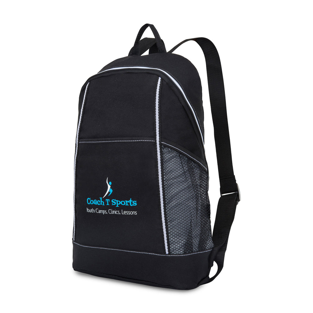 Slim Zip Backpack with Front Slash Pocket, Grey Transfer - Seattle Grey - View 2