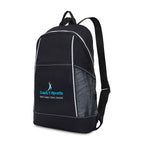 Slim Zip Backpack with Front Slash Pocket, Grey Transfer - Seattle Grey - View 2