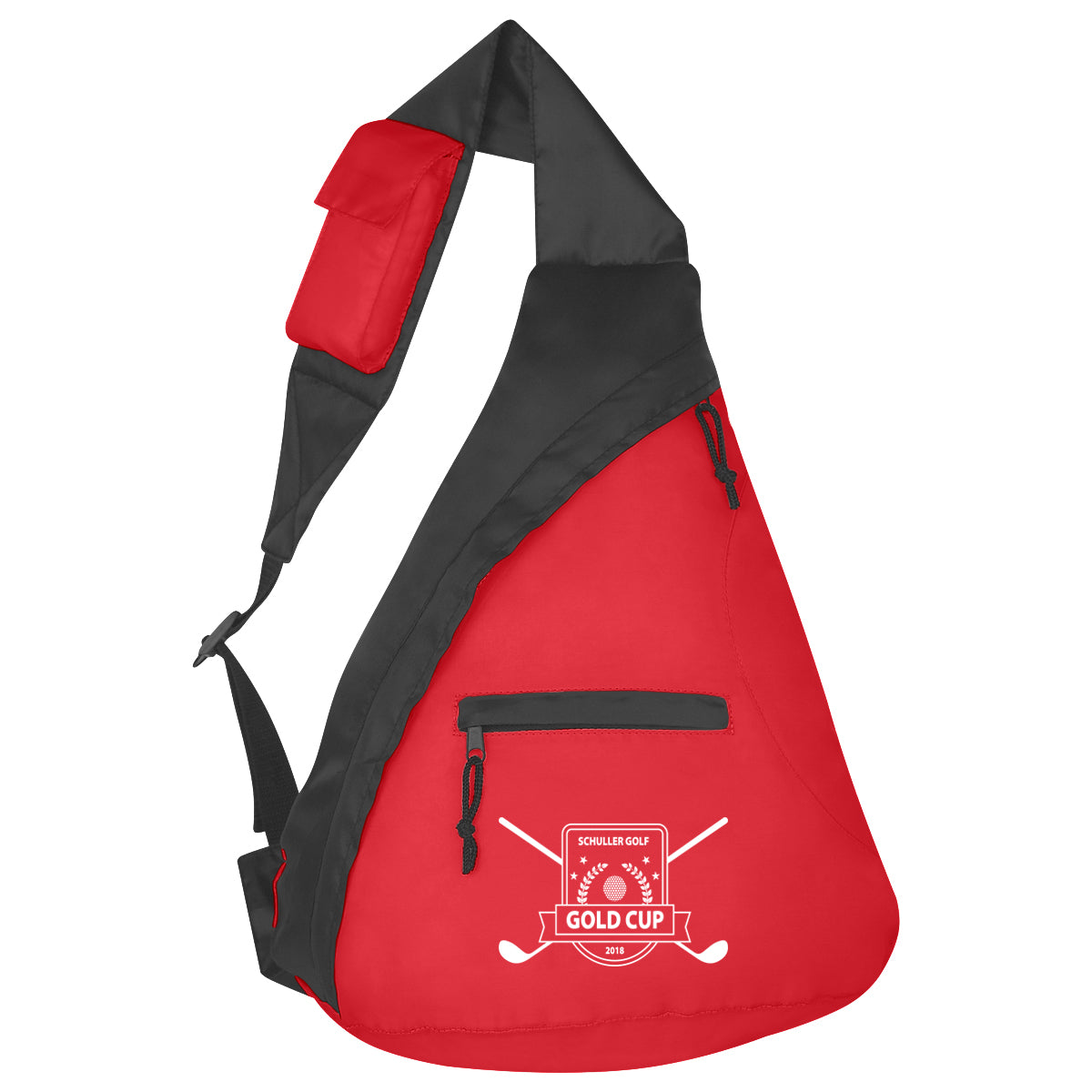 Sling Backpack, Budget - Red - Silk Screen