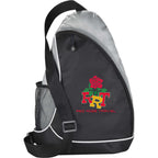 Sling Shot Crossover Backpack with Bottle Pocket Transfer - Gray - Front 2