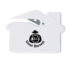 Slitter Shaped Like a House Full Color - White - Silk Screen