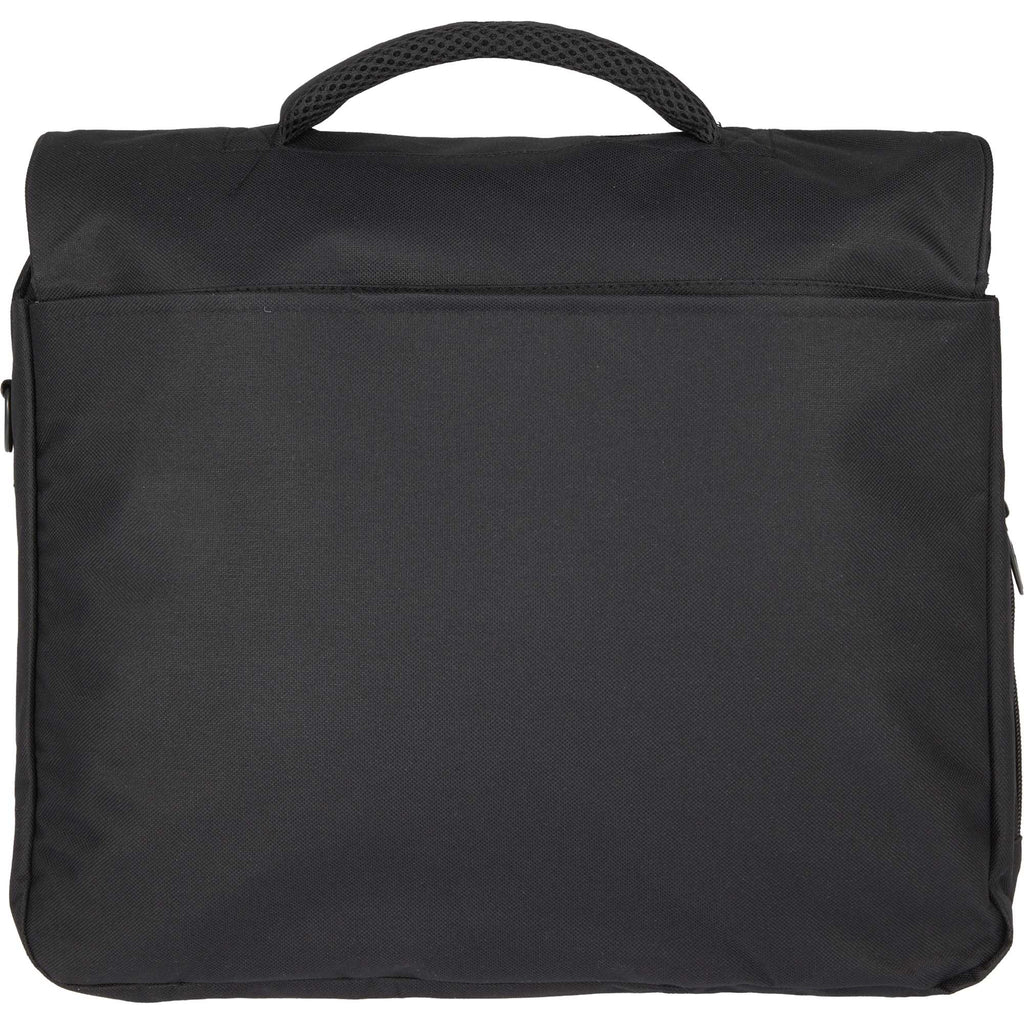 Slope Laptop Messenger Bag with Earbud Port, 15 Inches Transfer - Black - Back