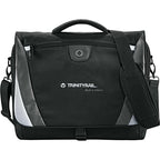 Slope Laptop Messenger Bag with Earbud Port, 15 Inches Transfer - Black - Front 2