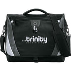 Slope Laptop Messenger Bag with Earbud Port, 15 Inches Transfer - Black - Front 3