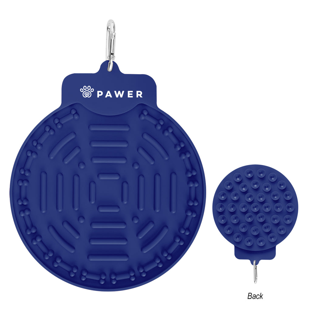 Slow Feeder Lick Mat for Pets - Blue - Silk Screen