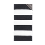 Slowtide Beach Towel with Zip Pocket, 60 x 30 Inches Embroidery - Porto Black - View 1