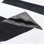 Slowtide Beach Towel with Zip Pocket, 60 x 30 Inches Embroidery - Porto Black - View 2