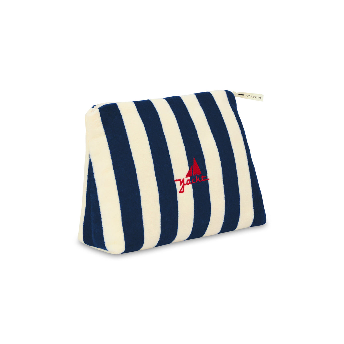 Slowtide Cabana Terry and Canvas Pouch Embroidery - Blue - View 3
