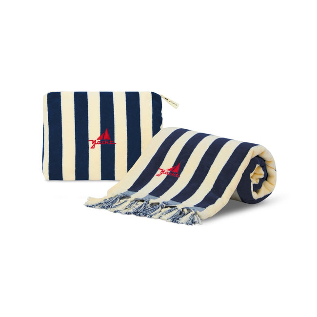 Slowtide Cabana Towel and Terry Pouch Gift Set Embroidery