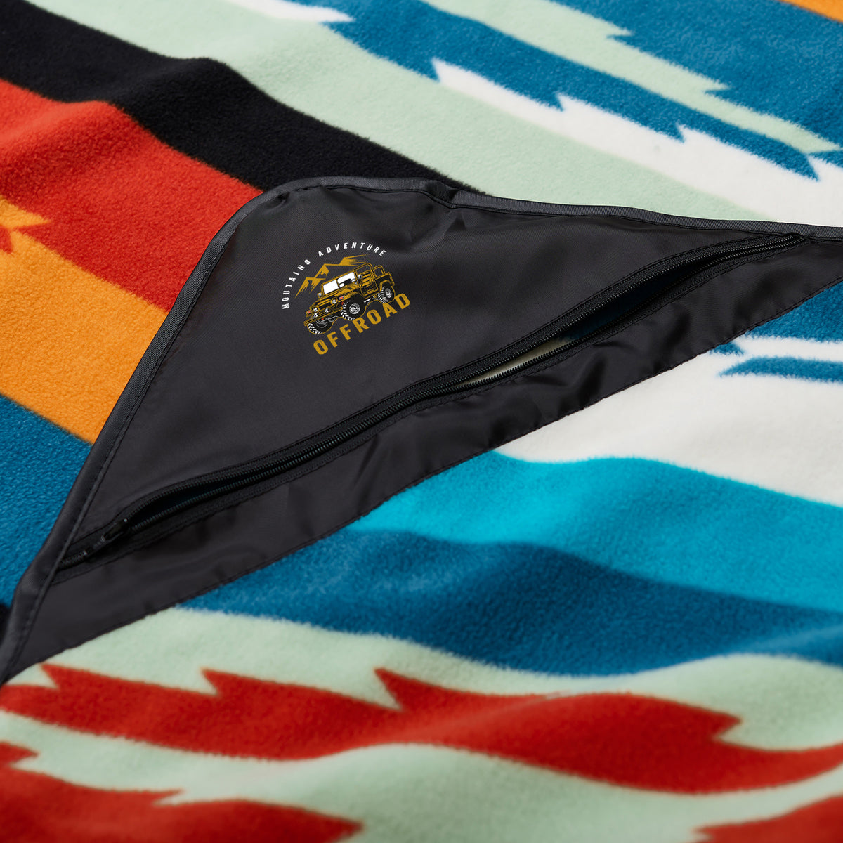 Slowtide Camp Blanket with Water Repellent Base, 58 x 72 Inches Transfer - Duvall Black - View 2