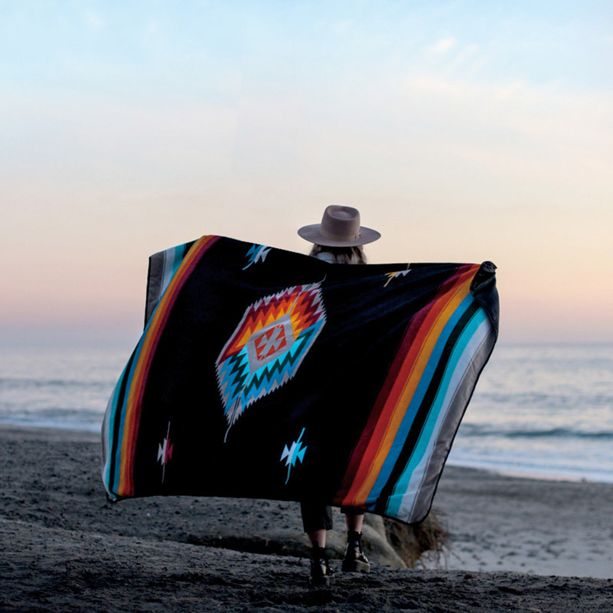 Slowtide Camp Blanket with Water Repellent Base, 58 x 72 Inches Transfer - Valen-Multi - View 6