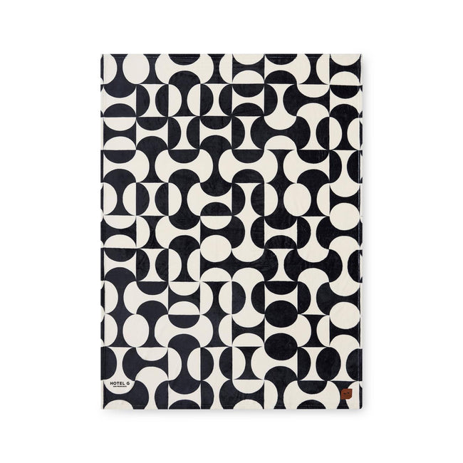 Slowtide Caster Plush Recycled Throw, 55 x 70 Inches Embroidery