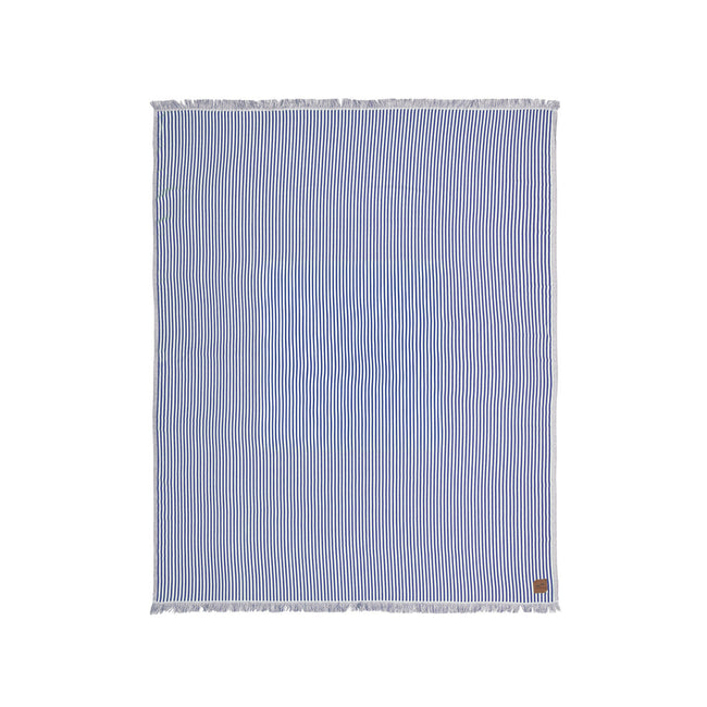 Slowtide Driftweave Cotton Throw Blanket, 80 x 66 Inches Embroidery