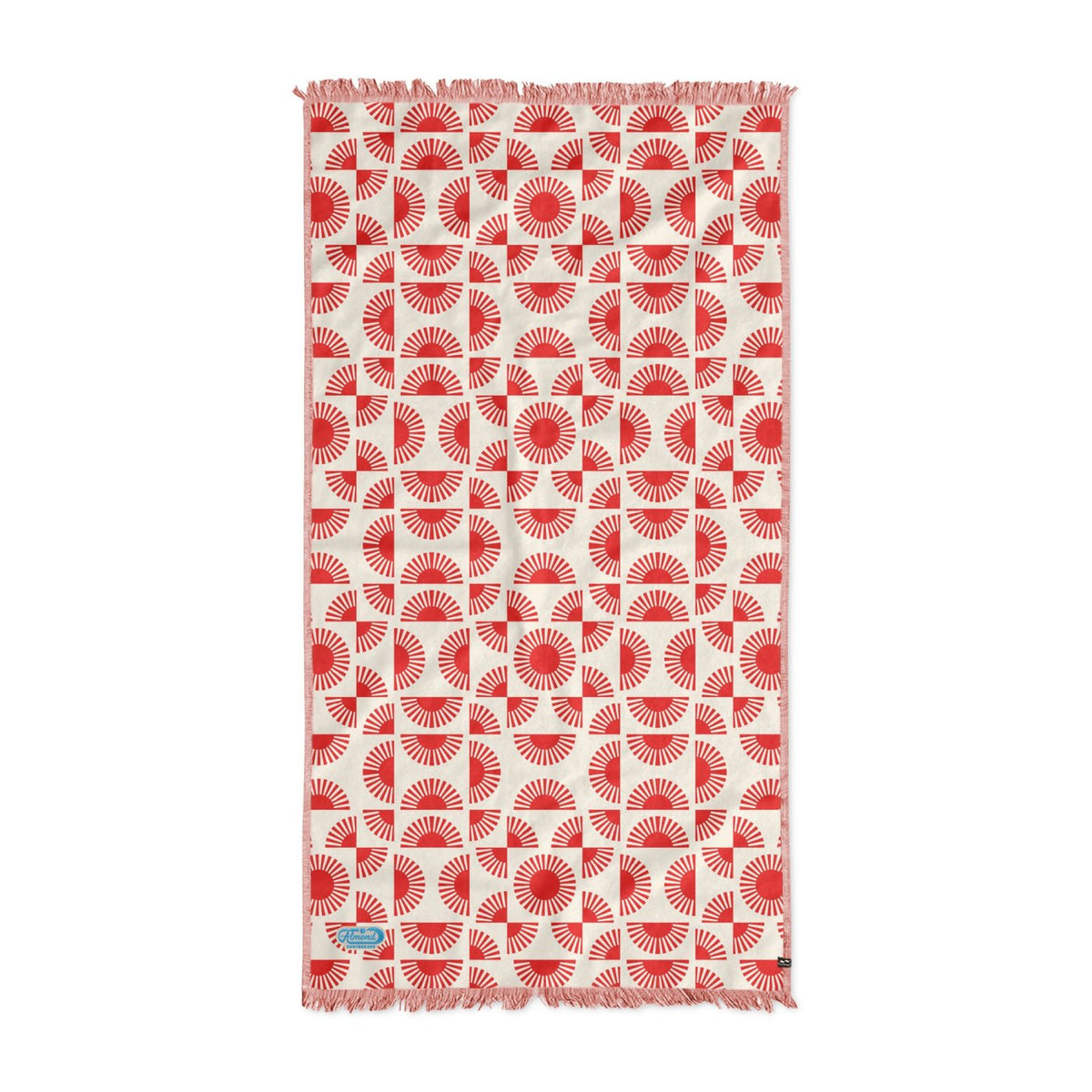 Slowtide Driftweave Turkish Towel, 38 x 73 Inches Embroidery - Cheyenne Sun - View 1
