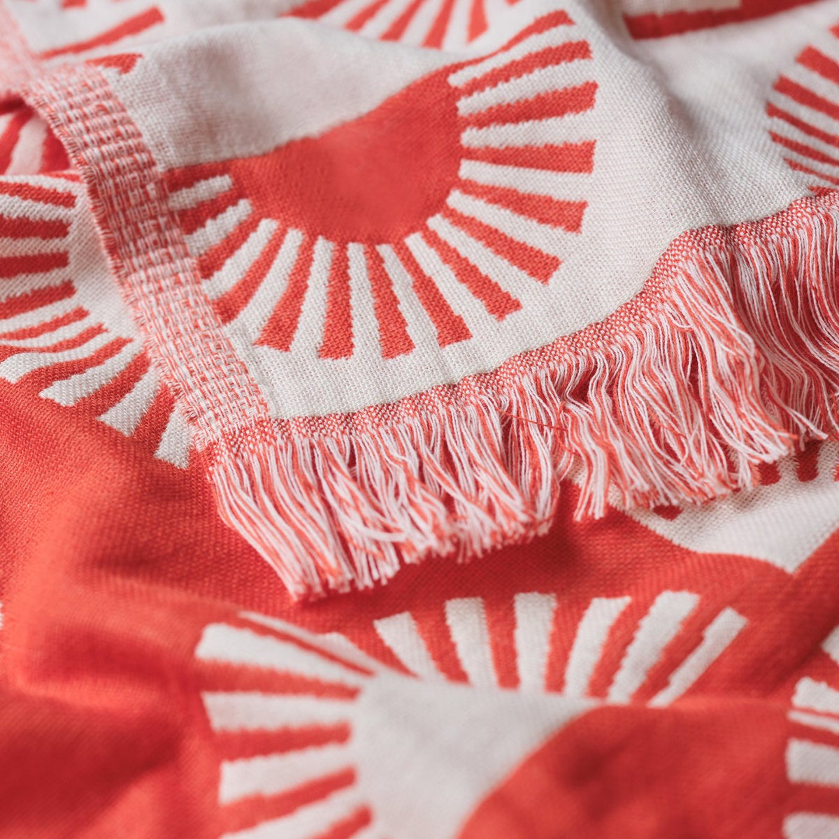 Slowtide Driftweave Turkish Towel, 38 x 73 Inches Embroidery - Cheyenne Sun - View 3