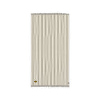 Slowtide Driftweave Turkish Towel, 38 x 73 Inches Embroidery - Koko Cream - View 1