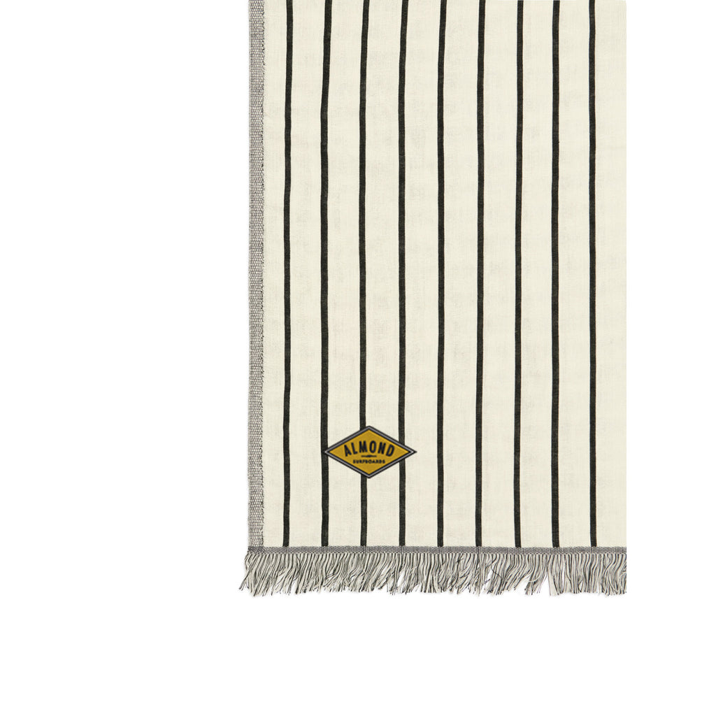 Slowtide Driftweave Turkish Towel, 38 x 73 Inches Embroidery - Koko Cream - View 2
