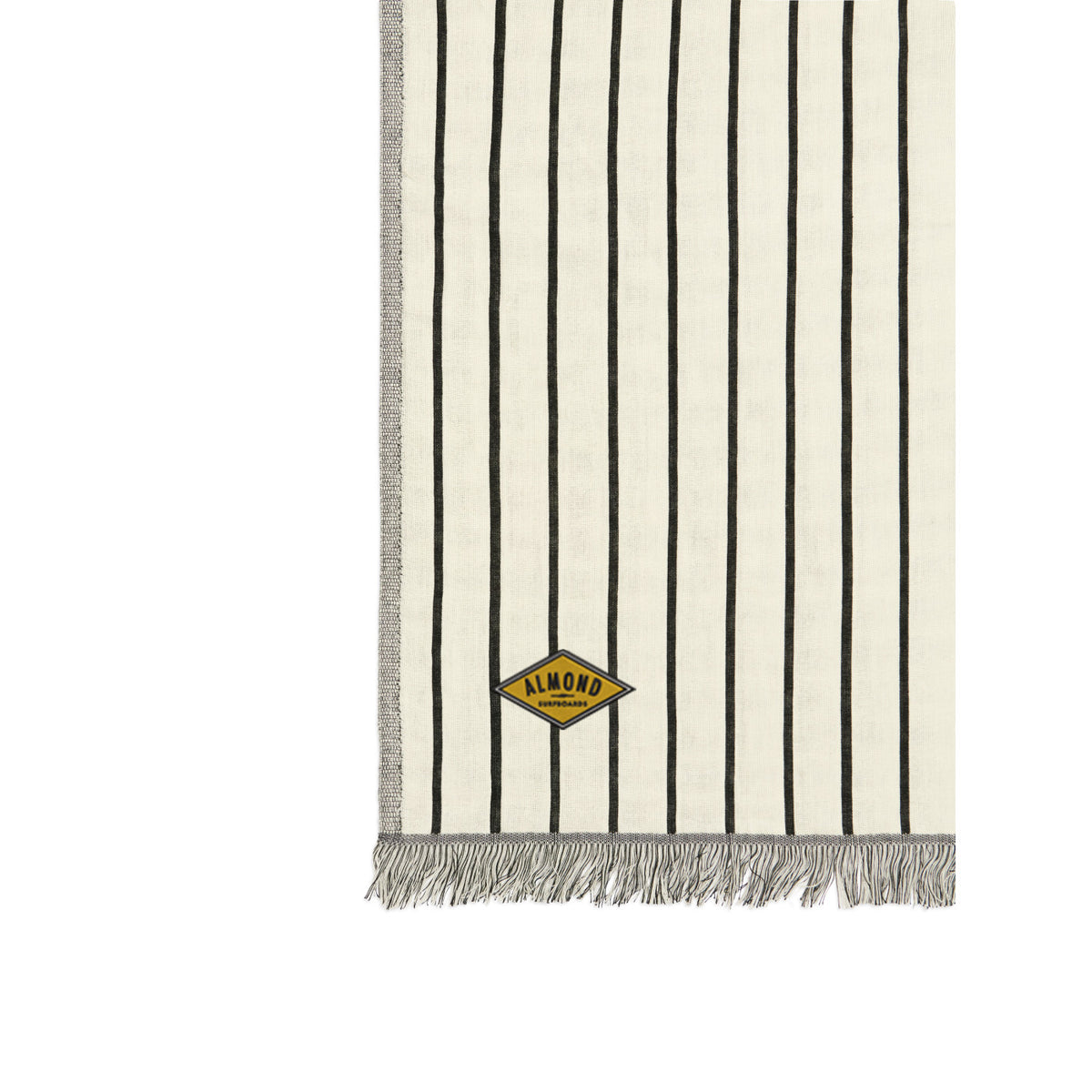 Slowtide Driftweave Turkish Towel, 38 x 73 Inches Embroidery - Koko Cream - View 2