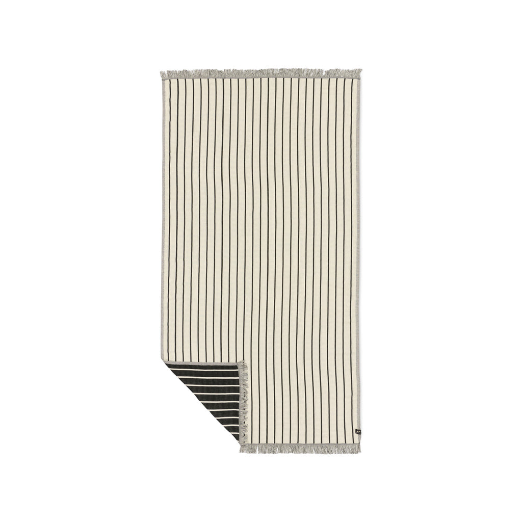 Slowtide Driftweave Turkish Towel, 38 x 73 Inches Embroidery - Koko Cream - View 3