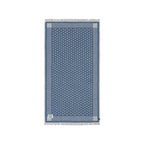 Slowtide Driftweave Turkish Towel, 38 x 73 Inches Embroidery - Shogun Indigo - View 1