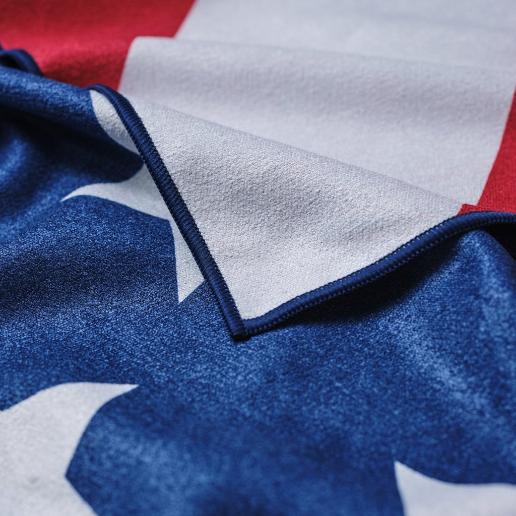 Slowtide Performance Quick-Dry Towel, 60 x 30 Inches Embroidery - American Flag - View 3