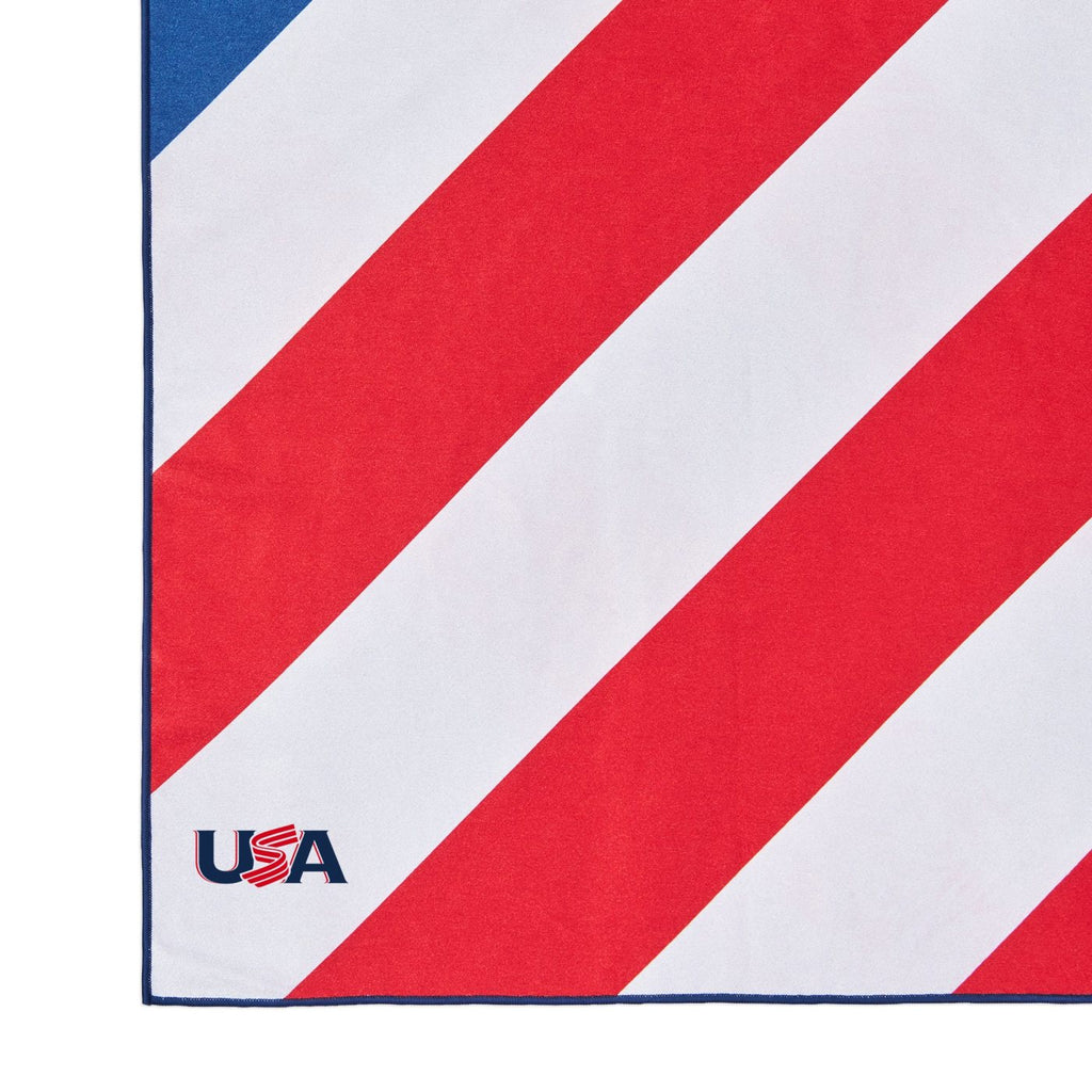 Slowtide Performance Quick-Dry Towel, 60 x 30 Inches Transfer - American Flag - View 2