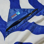 Slowtide Wavy Stripe Beach Towel with Zip Pocket, 60 x 30 Inches Transfer - Blue - View 3