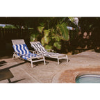 Slowtide Wavy Stripe Beach Towel with Zip Pocket, 60 x 30 Inches Transfer - Blue - View 4