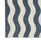 Slowtide Wavy Stripe Beach Towel with Zip Pocket, 60 x 30 Inches Transfer - Grey - View 3