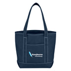 Small Recycled Cotton Canvas Yacht Tote Bag, 24 oz - Colorbrite